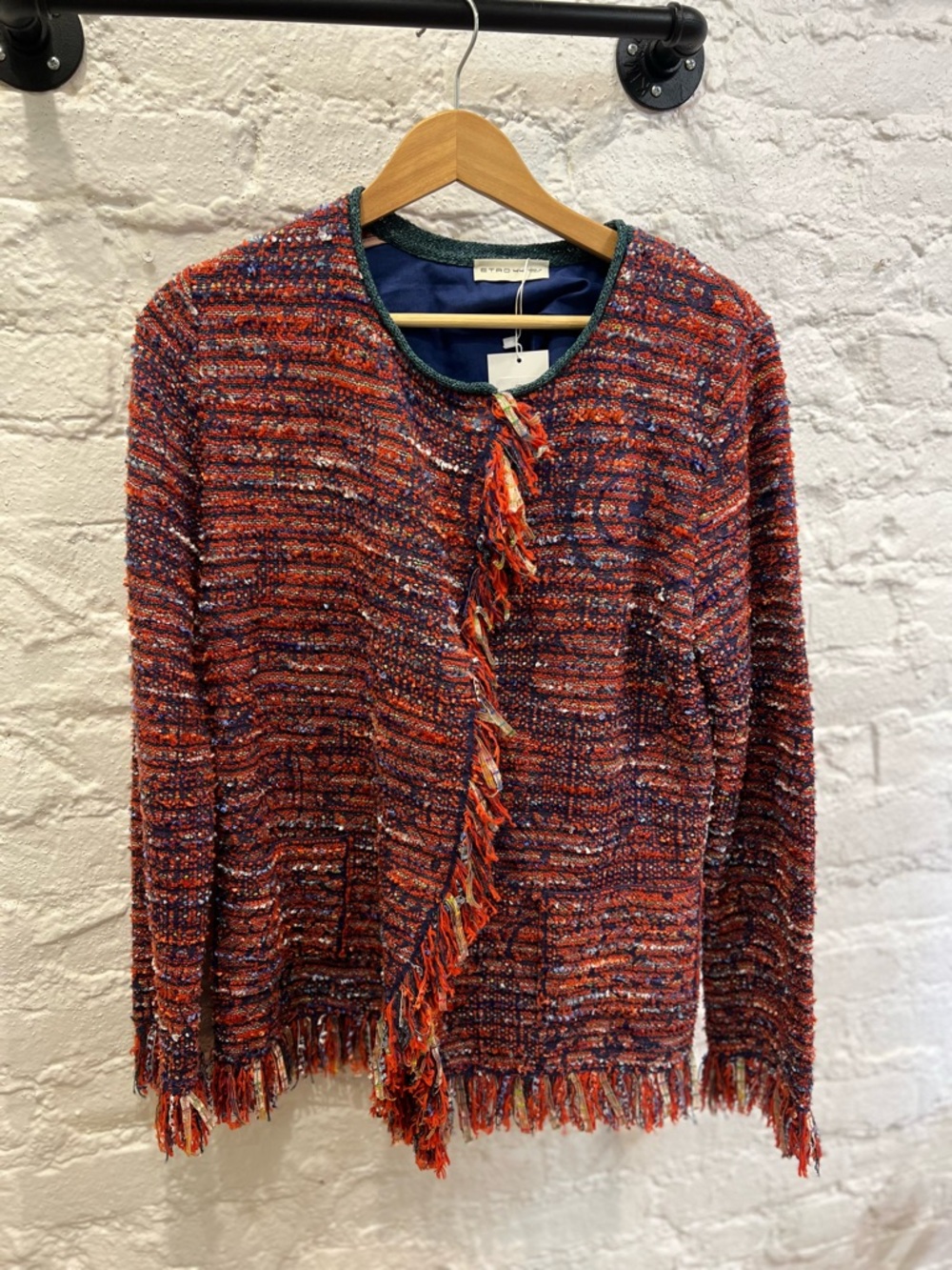 Etro 44 Multicolor Cotton-Blend Jacket